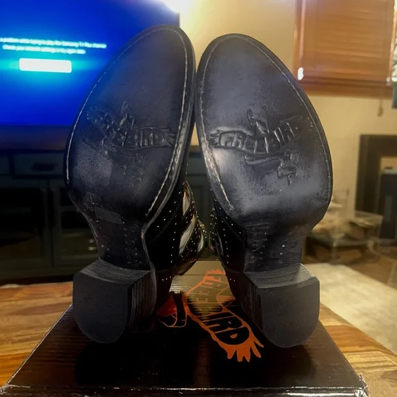 Freebird By Steven “Felicity” Studded Leather Ankle Boots Size 7 (Black) - Picture 7 of 8